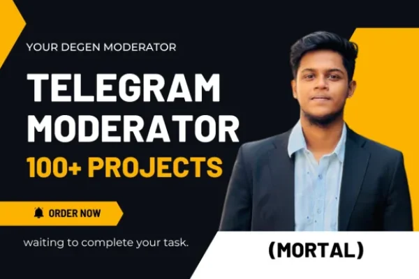I will be your telegram moderator